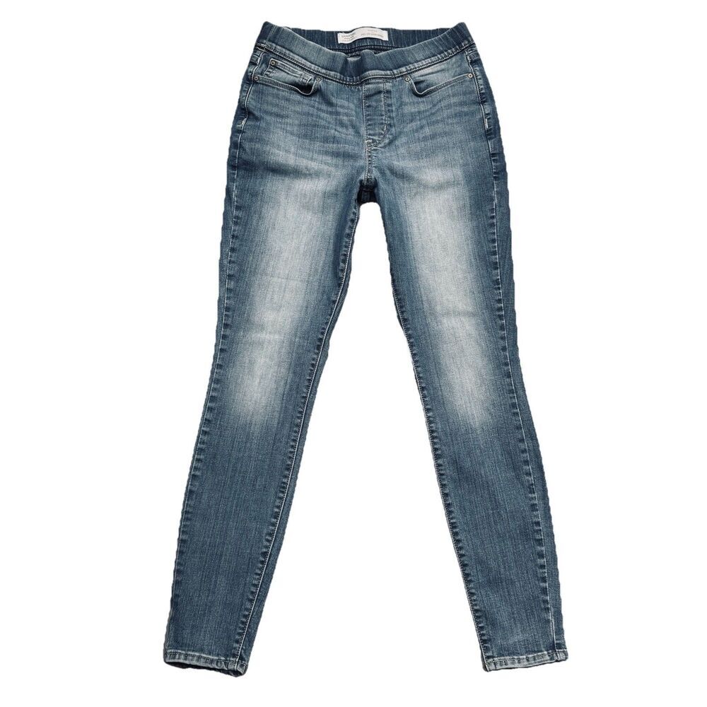 Signature Levi Strauss Shaping Pull On Skinny Jeans 8/29 Womens Measures 29 x 28
